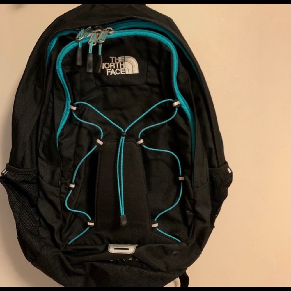 North face Jester Backpack. Blue and black